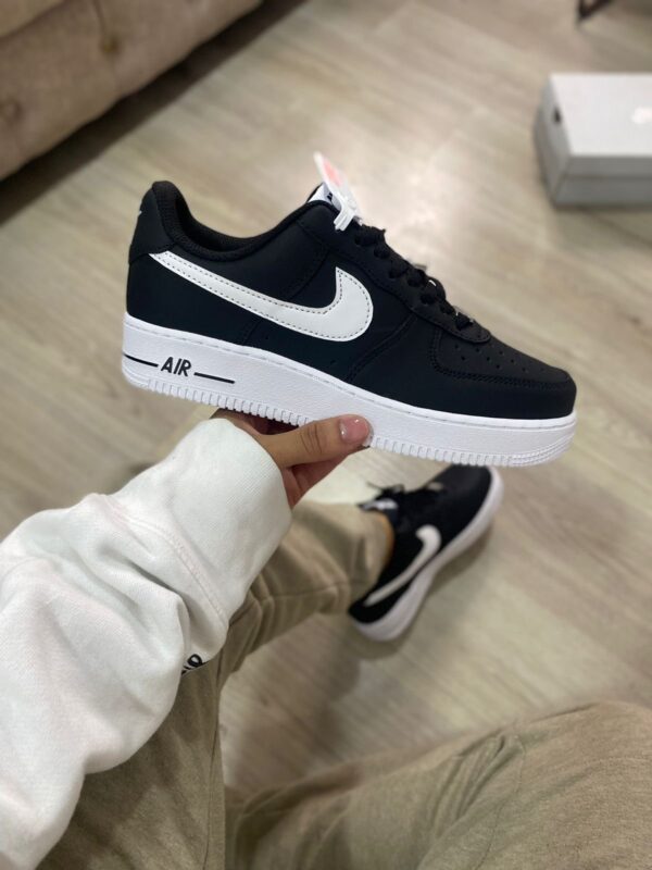 Nike Air Force One Black White Hombre